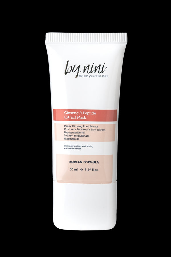 Ginseng ve Peptit İçeren Yenileyici, Cilt Bariyer Onarıcı, Nemlendirici Yüz Maskesi 50 ML